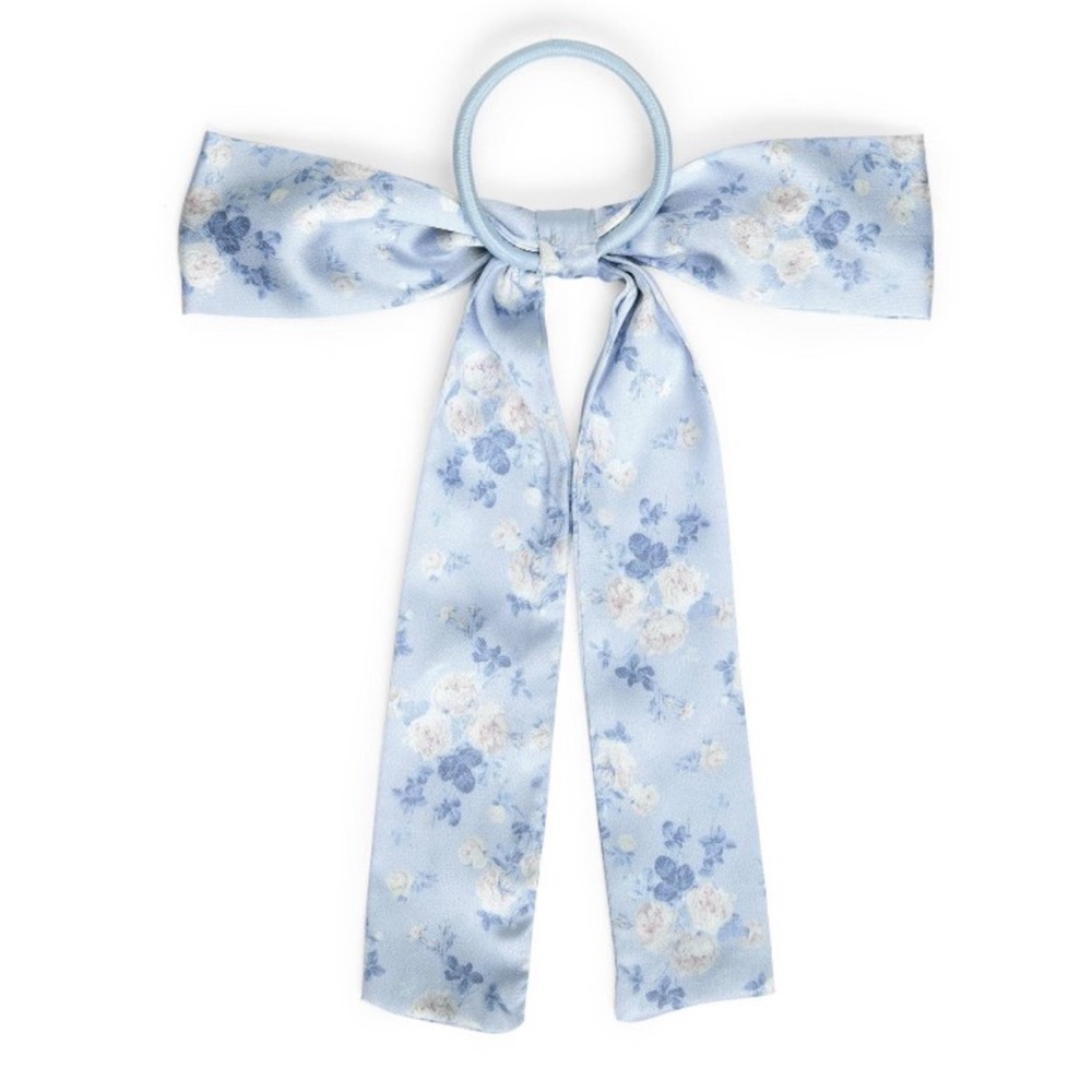 Goody x LoveShackFancy Blue Floral Bow Elastic - Picture 4 of 12